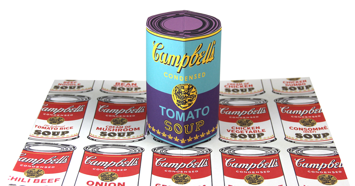 Galison Andy Warhol Soup Can Puzzle Biglietto D'Auguri - 60 Pezzi Con Busta E Adesivi, Idea Regalo Creativa Per Compleanni E Ricorrenze - 2