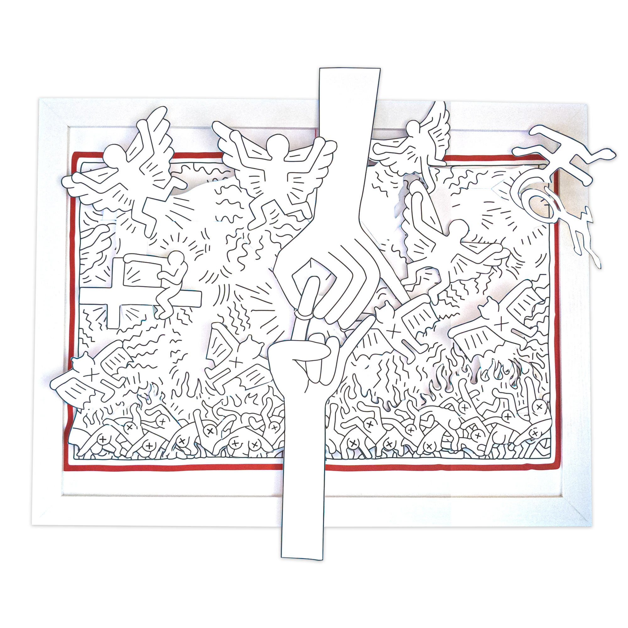 Keith Haring The Marriage of Heaven and Hell Pop Up Poster